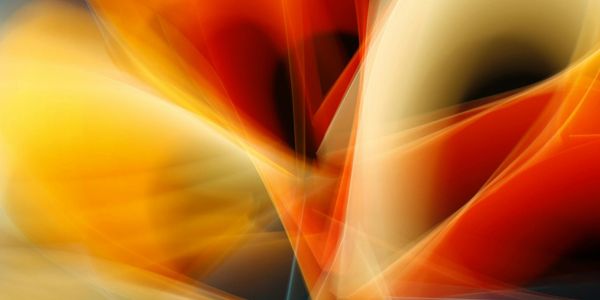 Abstract visual of flowing energy lines.